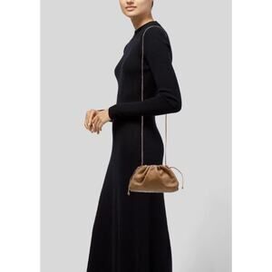 Bottega Veneta The Pouch Mini Leather Shoulder Bag Brown Women's